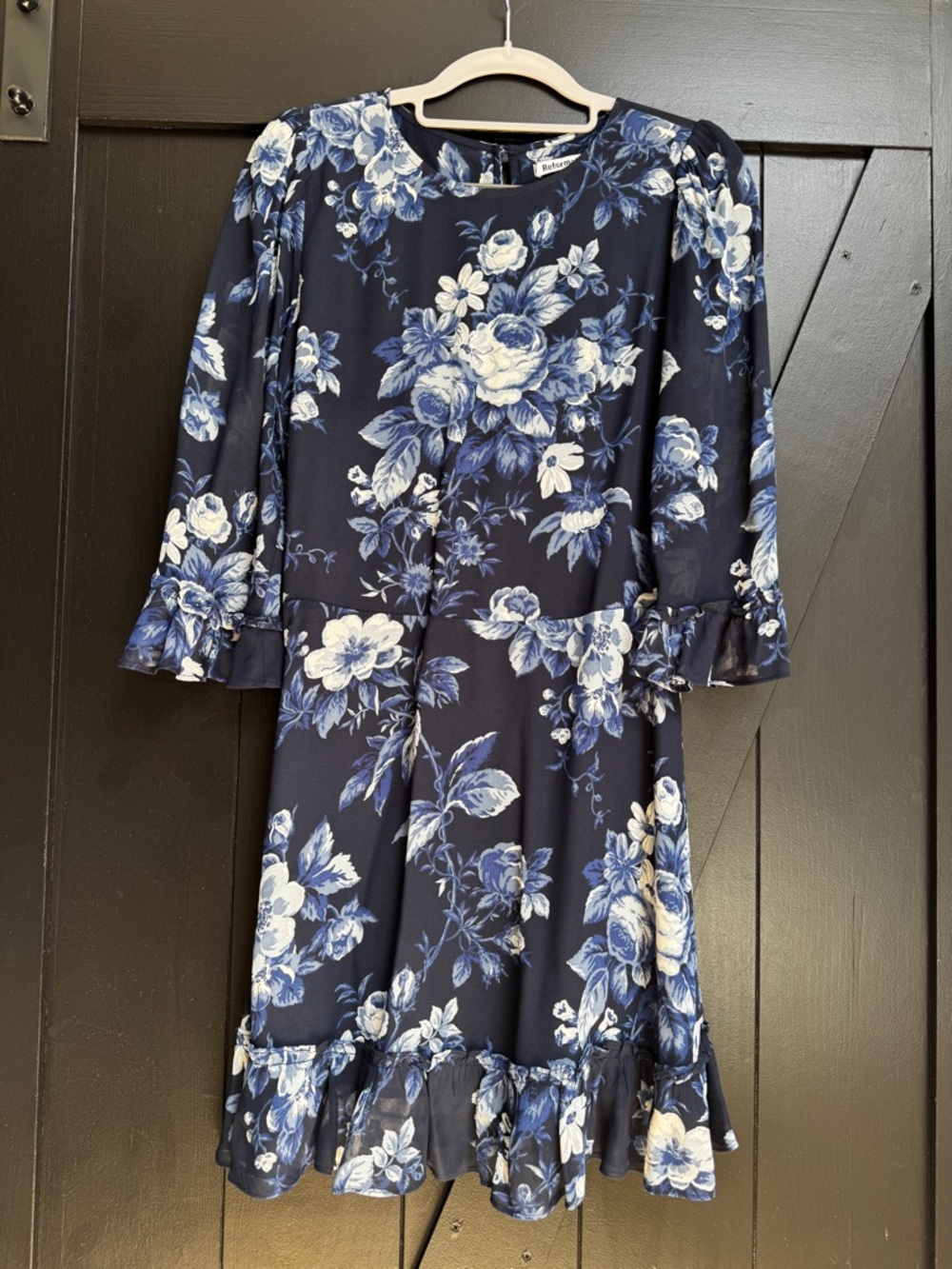 Reformation Doutzen Dress in Lotti, Size 8, Like New - Picture 7 of 13
